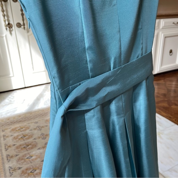 Cocktail Dress Light Teal 50s Inspired Sz 4P - Picture 8 of 16